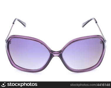 Stylish female sunglasses isolated on white background cutout