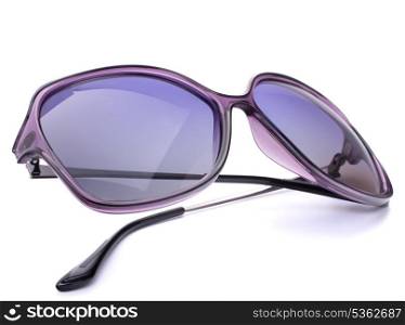 Stylish female sunglasses isolated on white background cutout