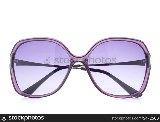 Stylish female sunglasses isolated on white background cutout