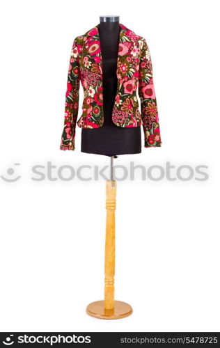 Stylish jacket isolated on the white background