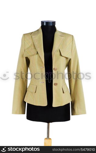 Stylish jacket isolated on the white background