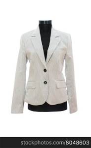 Stylish jacket isolated on the white background