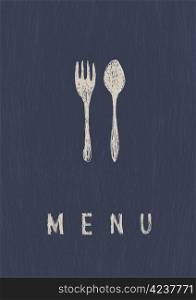 Stylish Restaurant Menu. A4 format, vector.