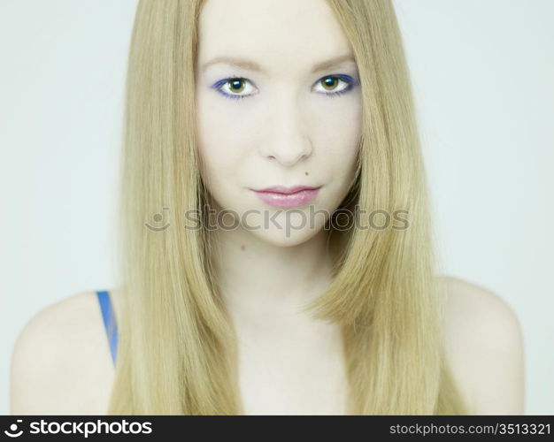 Stylish studio portrait of a beautiful young lady