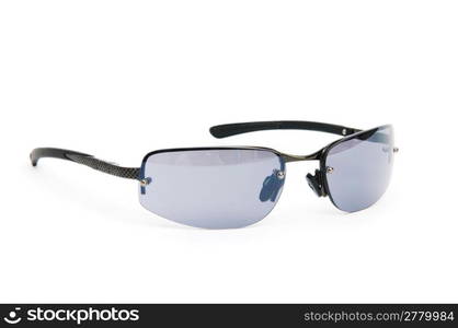 Stylish sunglasses isolated on the white background