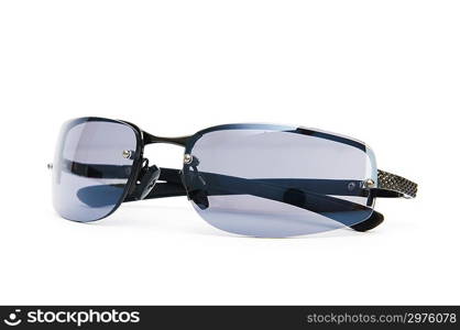 Stylish sunglasses isolated on the white background