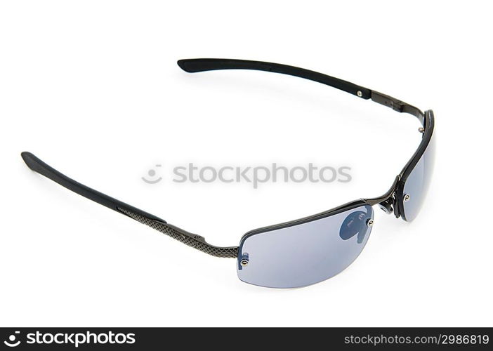 Stylish sunglasses isolated on the white background