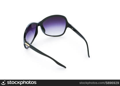 Stylish sunglasses isolated on the white background