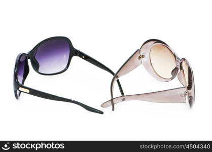 Stylish sunglasses isolated on the white background&#xA;