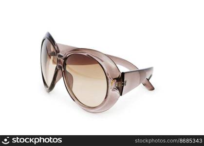 Stylish sunglasses isolated on the white background&#xA;