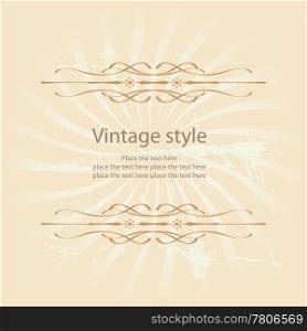 Stylish vector vintage a label