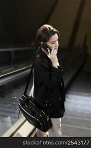 stylish woman talking phone 2