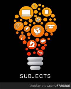 Subjects Lightbulb Meaning Powered Learning And Education