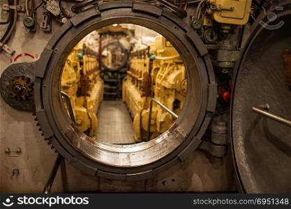 submarine opened hatchway