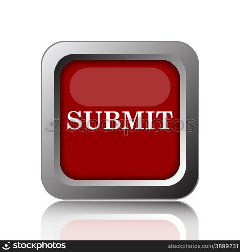 Submit icon. Internet button on white background