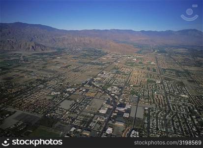 Suburban developments, Southern California, Aerial view