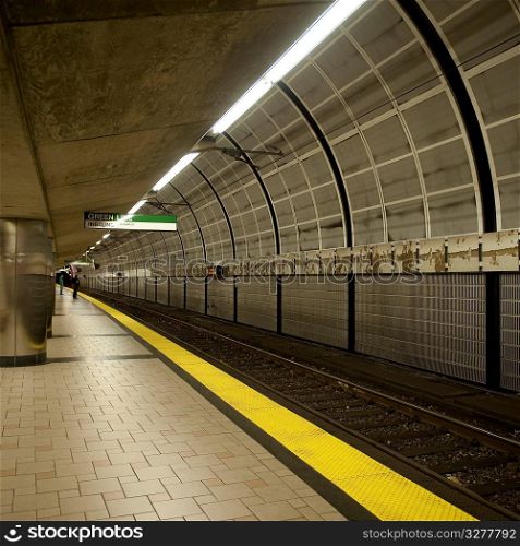 Subway in Boston, Massachusetts, USA
