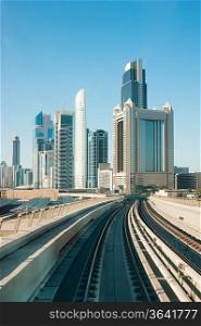 subway tracks metro in the united arab emirates