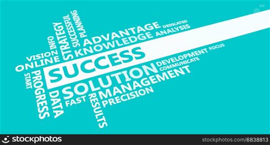 Success Presentation Background in Blue and White. Success Presentation Background