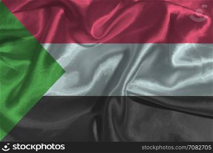Sudan flag ,Sudan national flag 3D illustration symbol