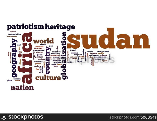 Sudan word cloud