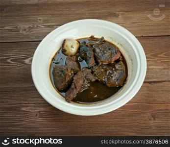Sudderlapjes - Dutch braised beef steak.