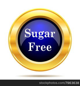 Sugar free icon. Internet button on white background.