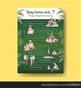 Suggestions for activities when stay at home for Covid-19 quarantine