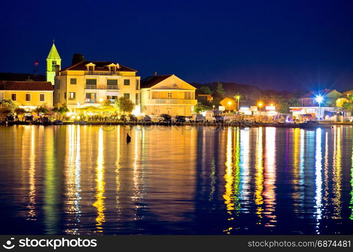 Sukosan Adriatic village evening view, Dalmatia region of Croatia