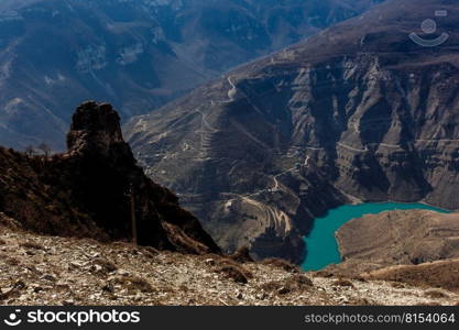 Sulak canyon. Chirkeyskaya HPP. Nature Of The Caucasus. Sights Of The CaucasusDagestan, Russia.. Sulak canyon.Chirkeyskaya HPP.Nature Of The Caucasus.Sights Of The Caucasus