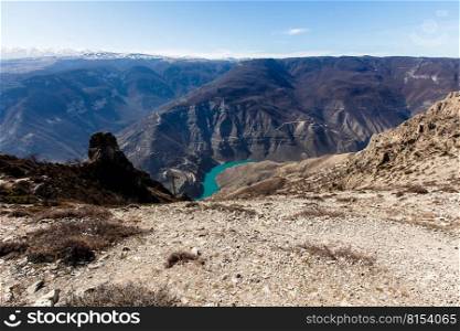 Sulak canyon. Chirkeyskaya HPP. Nature Of The Caucasus. Sights Of The CaucasusDagestan, Russia.. Sulak canyon.Chirkeyskaya HPP.Nature Of The Caucasus.Sights Of The Caucasus