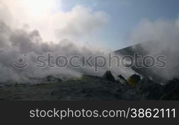 Sulfurous fumaroles, Vulcano, Italy