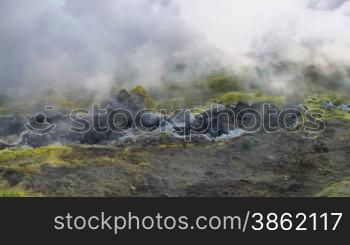 Sulfurous fumaroles, Vulcano, Italy