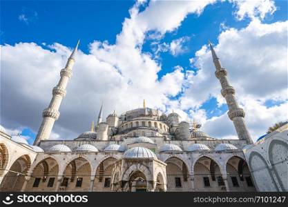 Sultan Ahmed or Blue mosque in Istanbul, Turkey.