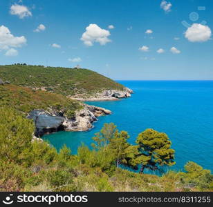 Summer Architello  Arch  of San Felice on the Gargano peninsula in Puglia, Italy