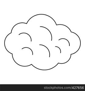 Summer cloud icon. Outline illustration of summer cloud vector icon for web. Summer cloud icon, outline style