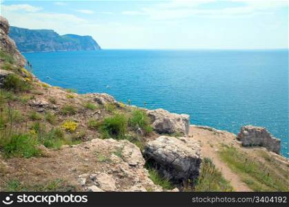 Summer coast view from Balaclava(Krimea, Ukraine)