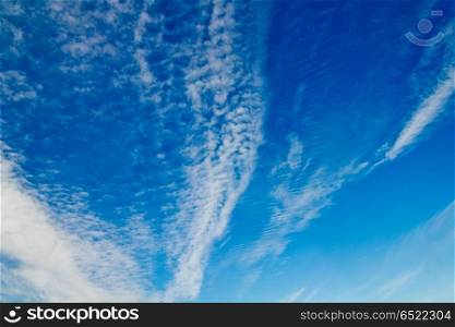 Summer colors sky and clouds. Summer colors sky and clouds. Nature background. Summer colors sky and clouds