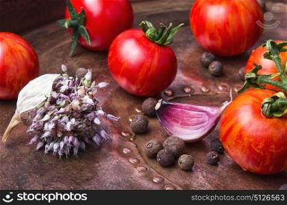 Summer harvest tomato and pepper