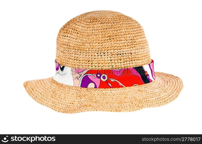 Summer hat isolated on the white background