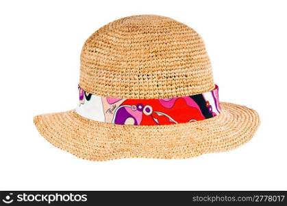 Summer hat isolated on the white background