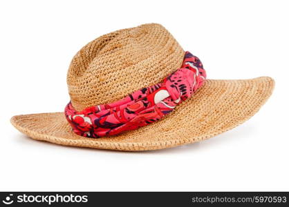 Summer hat isolated on the white background