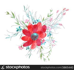Summer illustration of flowers
