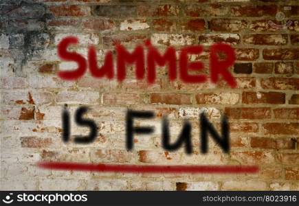 Summer Is Fun Concept