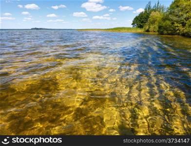 Summer lake view (Svityaz, Shatsky National Natural Park, Ukraine).