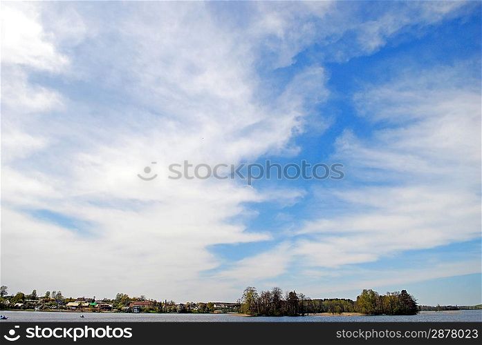 summer landscape with nice clouds