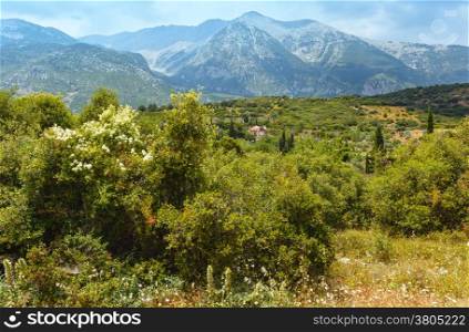 Summer mountain landscape (Parnassus Mount, Greece)