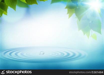 Summer rain, abstract environmental backgrounds for your design