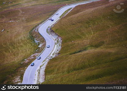 Summer Road Trip. beautiful landscape and view of a mountain road. Romania. Transfagarasan