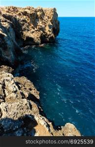 Summer rocky Capo Murro di Porco view - Syracuse, Sicily, Italy, Mediterranean sea.